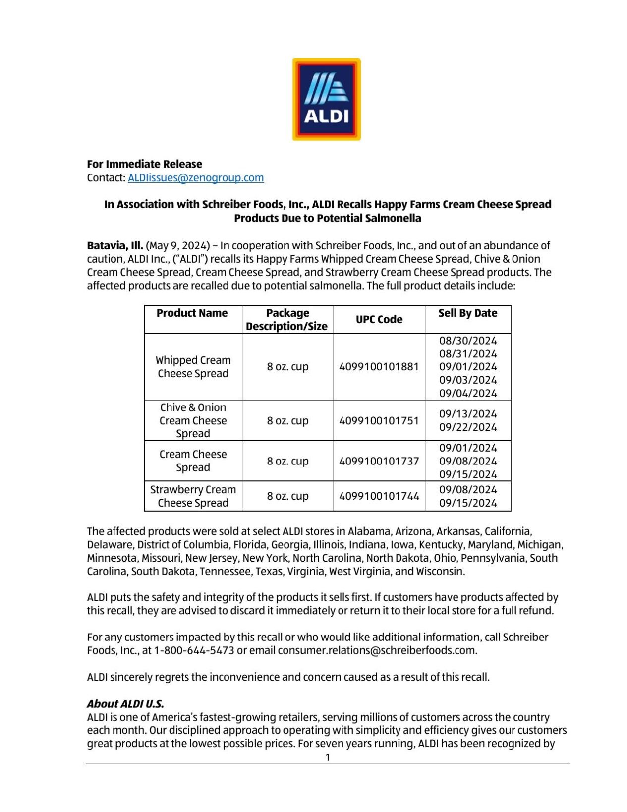 Aldi Issues Recall For Shredded Cheese Due To Steel Contamination Risk Aldi Issues Recall For Shredded Cheese Due To Steel Contamination Risk