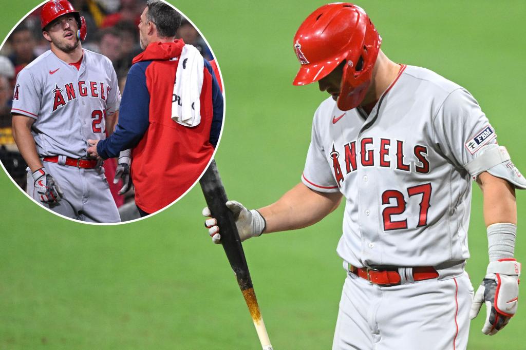 Angels' Losing Streak Reaches Five As Mike Trout Exits With Knee Issue Angels' Losing Streak Reaches Five As Mike Trout Exits With Knee Issue