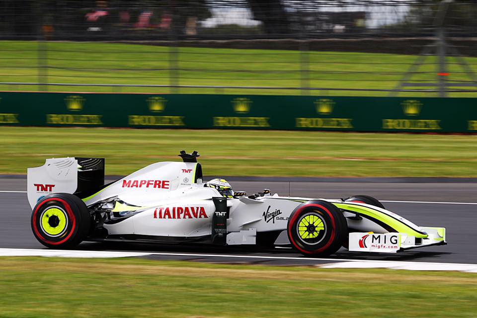 Back In The Brawn: Jenson Button And His 2009 F1 Car Back In The Brawn: Jenson Button And His 2009 F1 Car