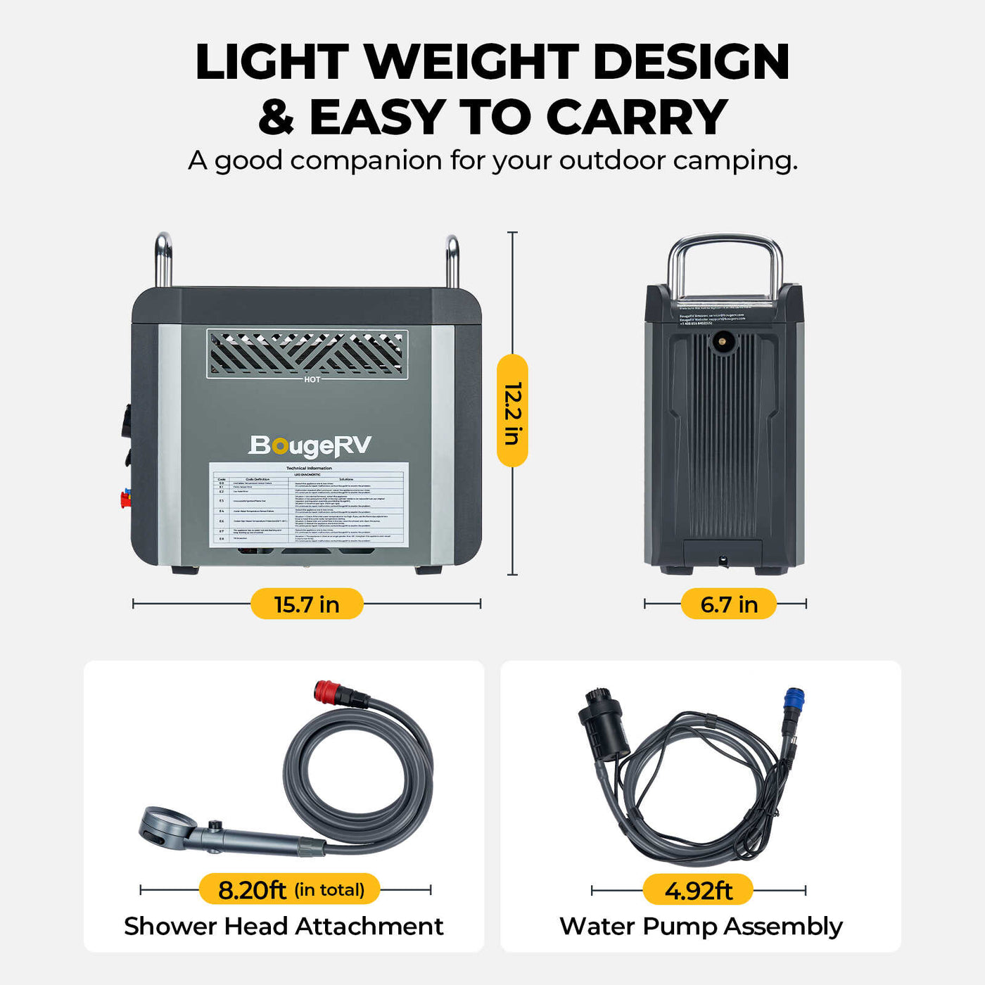 BougeRV Water Heater Review: Hot Showers On The Go BougeRV Water Heater Review: Hot Showers On The Go