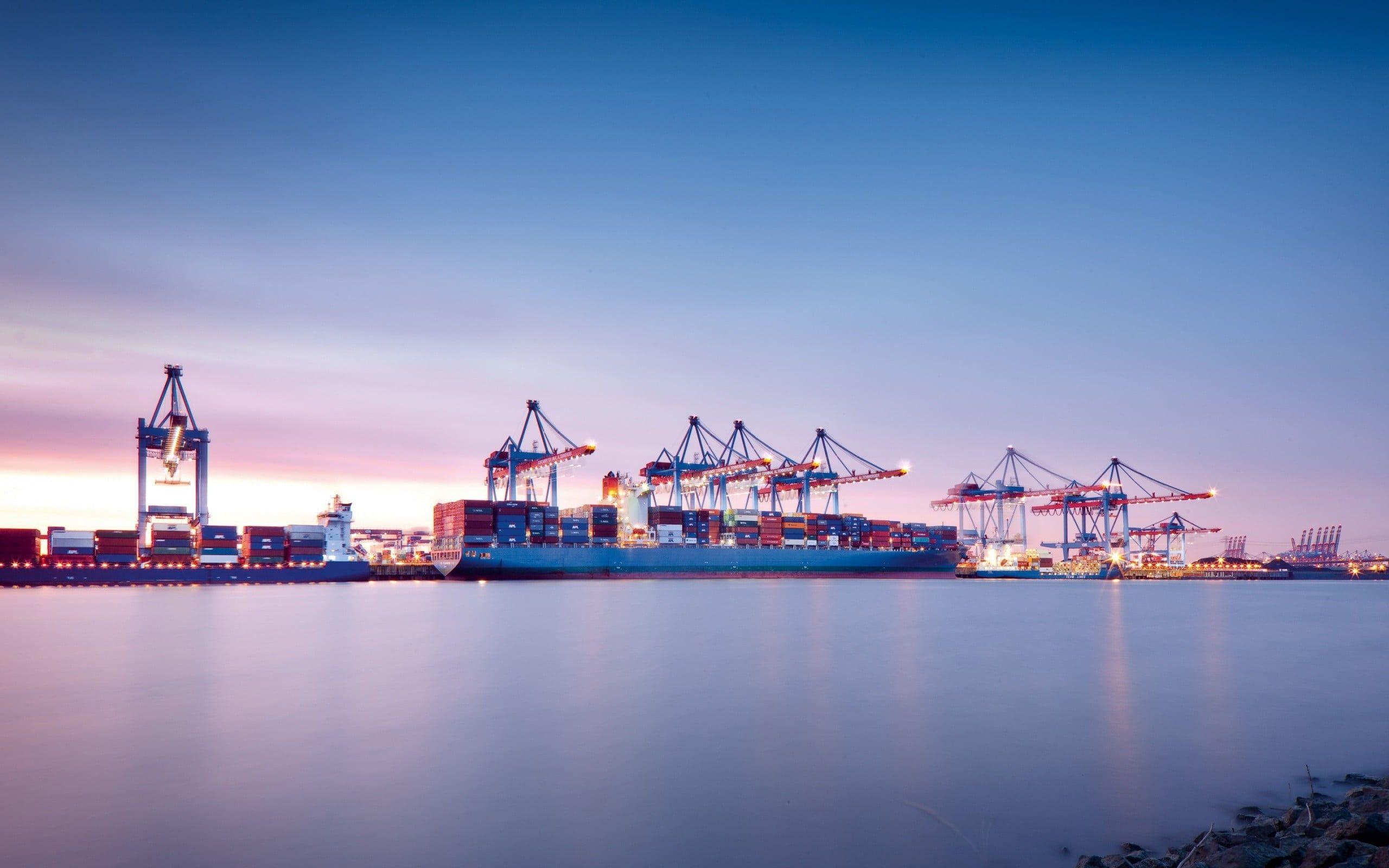 Coastal Shipping Accident: Container Ship On Lawn Coastal Shipping Accident: Container Ship On Lawn