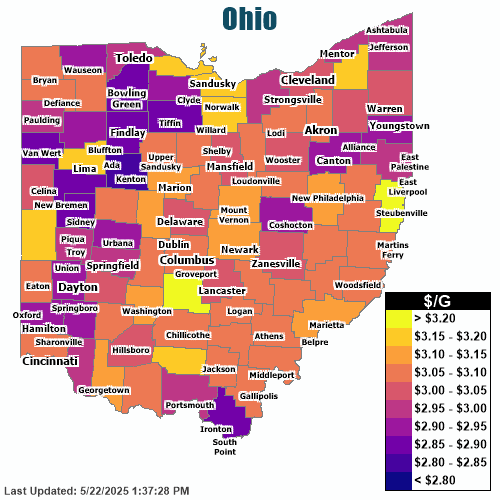 Columbus Gas Prices: $2.83 To $3.31 Per Gallon Columbus Gas Prices: $2.83 To $3.31 Per Gallon