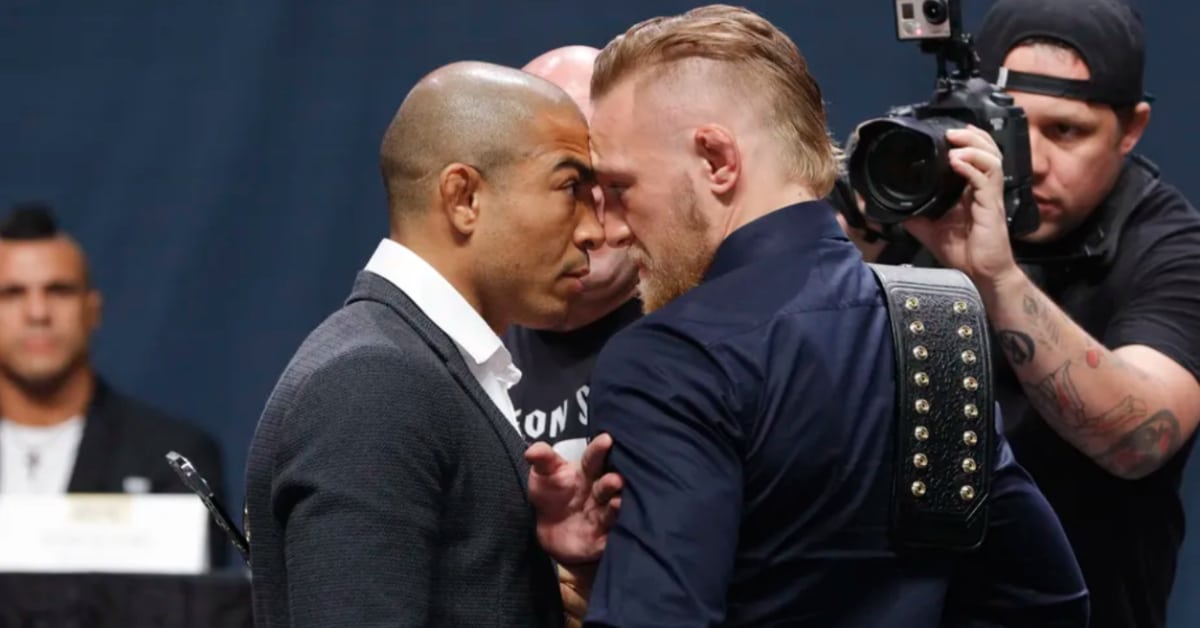 Conor McGregor And The BKFC Jose Aldo Press Conference Homage Conor McGregor And The BKFC Jose Aldo Press Conference Homage
