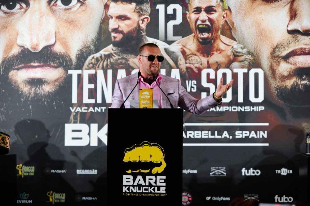 Conor McGregor's BKFC Jose Aldo Press Conference Recreation Conor McGregor's BKFC Jose Aldo Press Conference Recreation