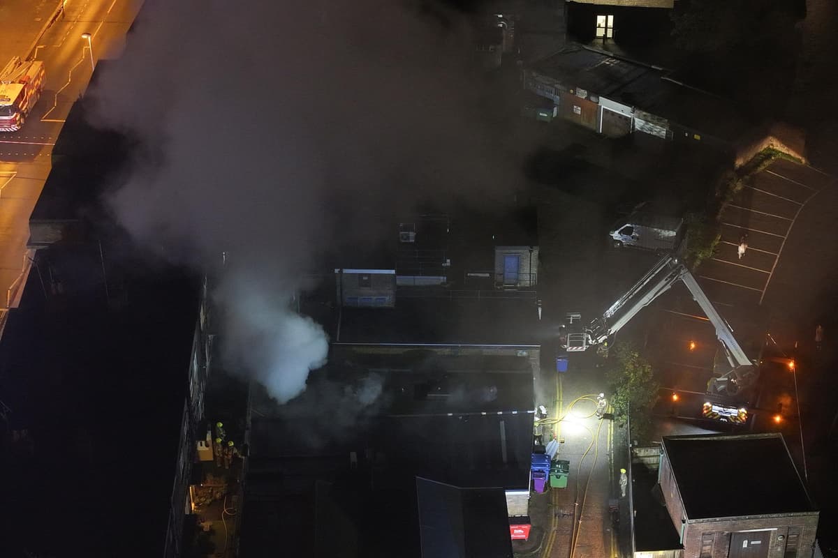 Crews Battle Blaze At Used Car Dealership Crews Battle Blaze At Used Car Dealership