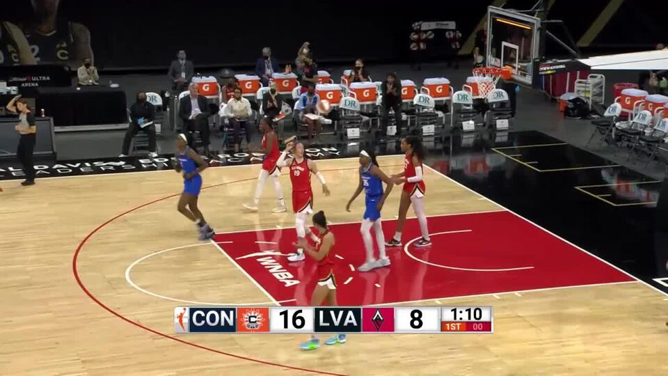Deja Kelly's Game-Winning Shot Propels Las Vegas Aces To Victory Deja Kelly's Game-Winning Shot Propels Las Vegas Aces To Victory