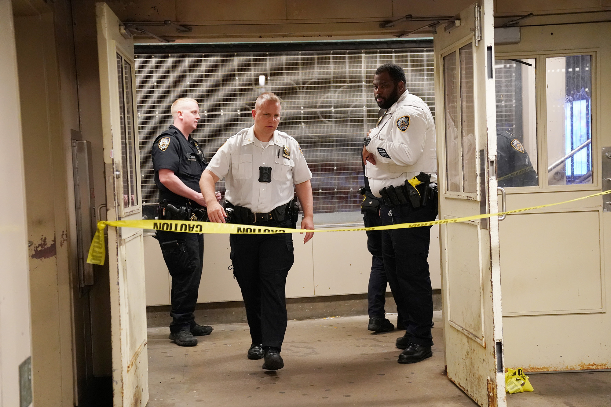 Emergency Response To Subway Stabbing Near Brooklyn Bridge In NYC Emergency Response To Subway Stabbing Near Brooklyn Bridge In NYC