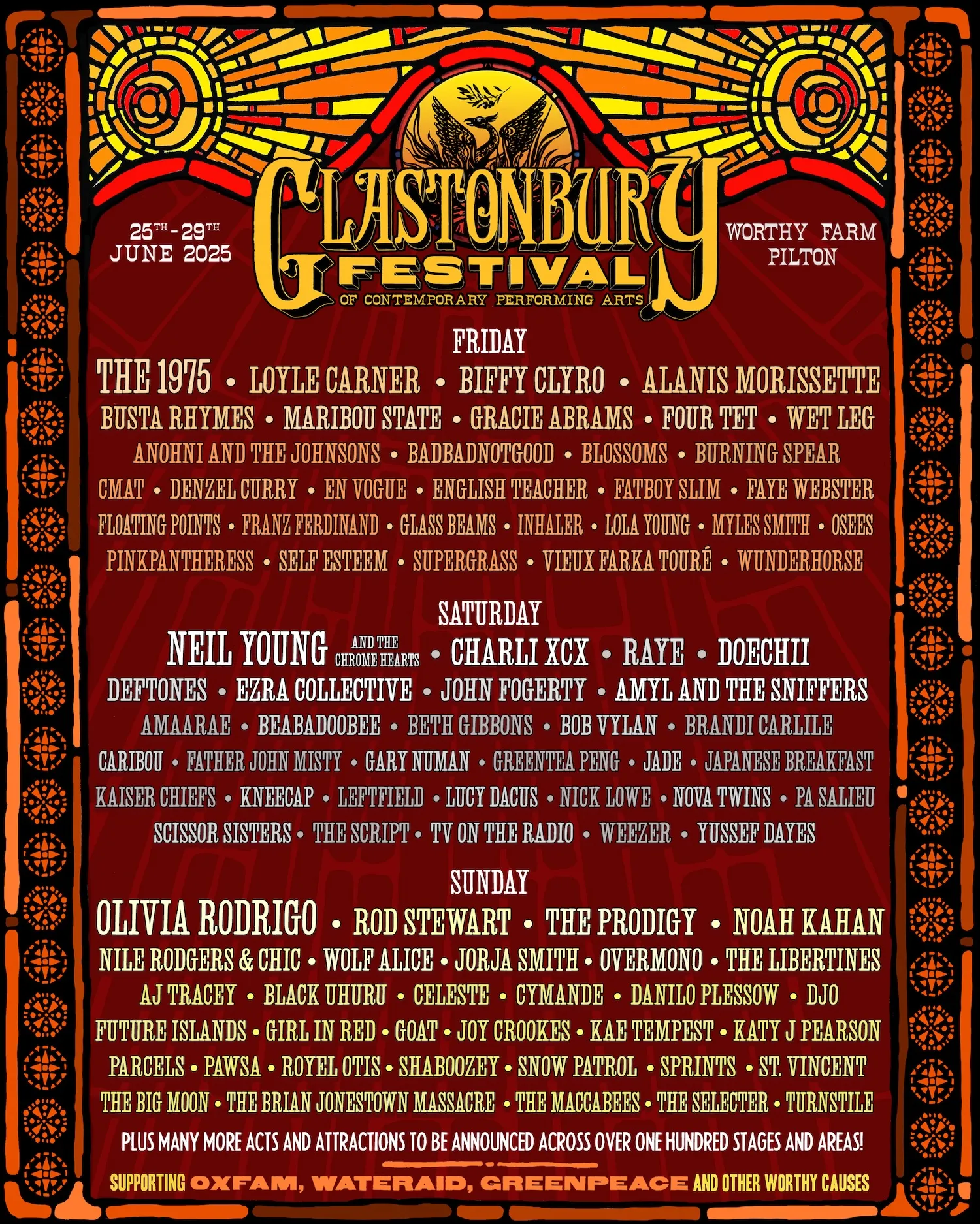 Glastonbury 2025 Lineup: Charli XCX, Neil Young, And The Unmissable Artists Glastonbury 2025 Lineup: Charli XCX, Neil Young, And The Unmissable Artists
