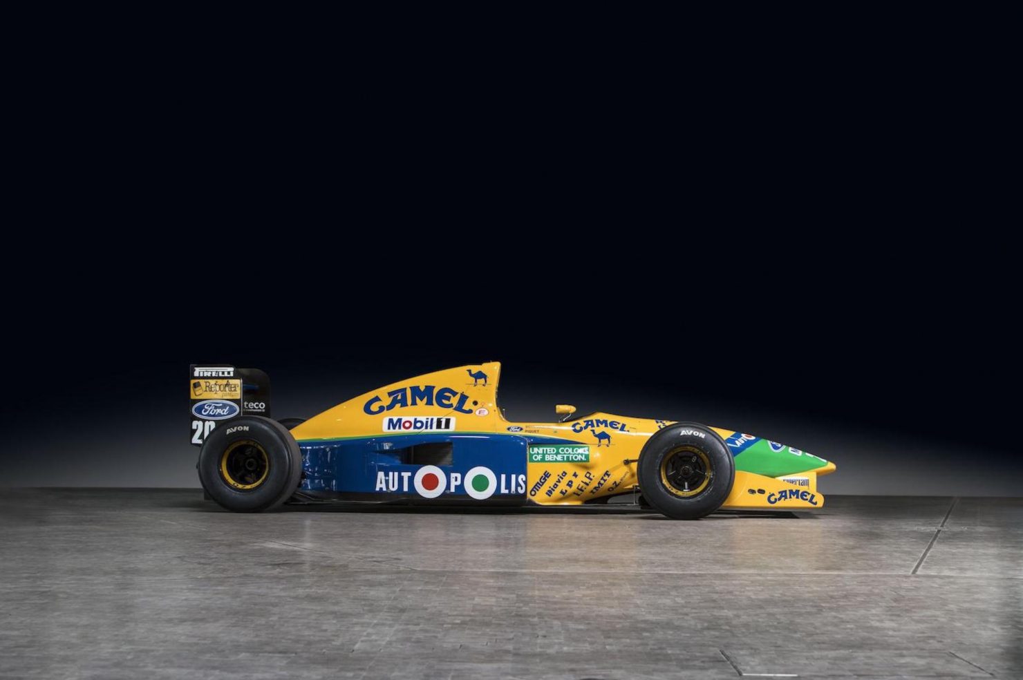 Historic Michael Schumacher Benetton F1 Car Up For Auction Historic Michael Schumacher Benetton F1 Car Up For Auction