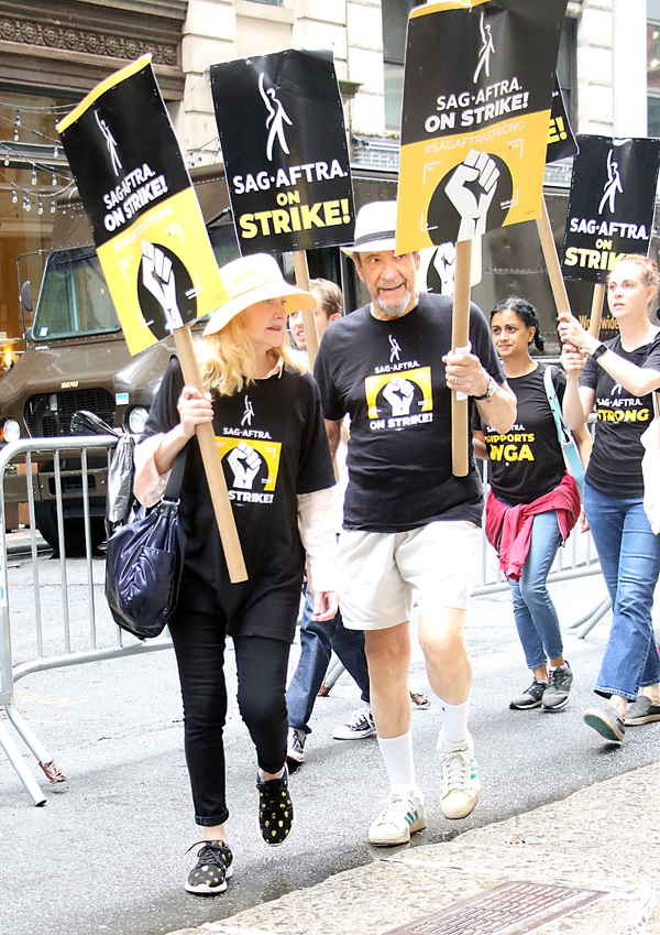Hollywood Production Halts As SAG-AFTRA Joins WGA On Picket Lines Hollywood Production Halts As SAG-AFTRA Joins WGA On Picket Lines
