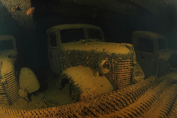 Intact Car Found Inside Sunken WWII Warship Intact Car Found Inside Sunken WWII Warship