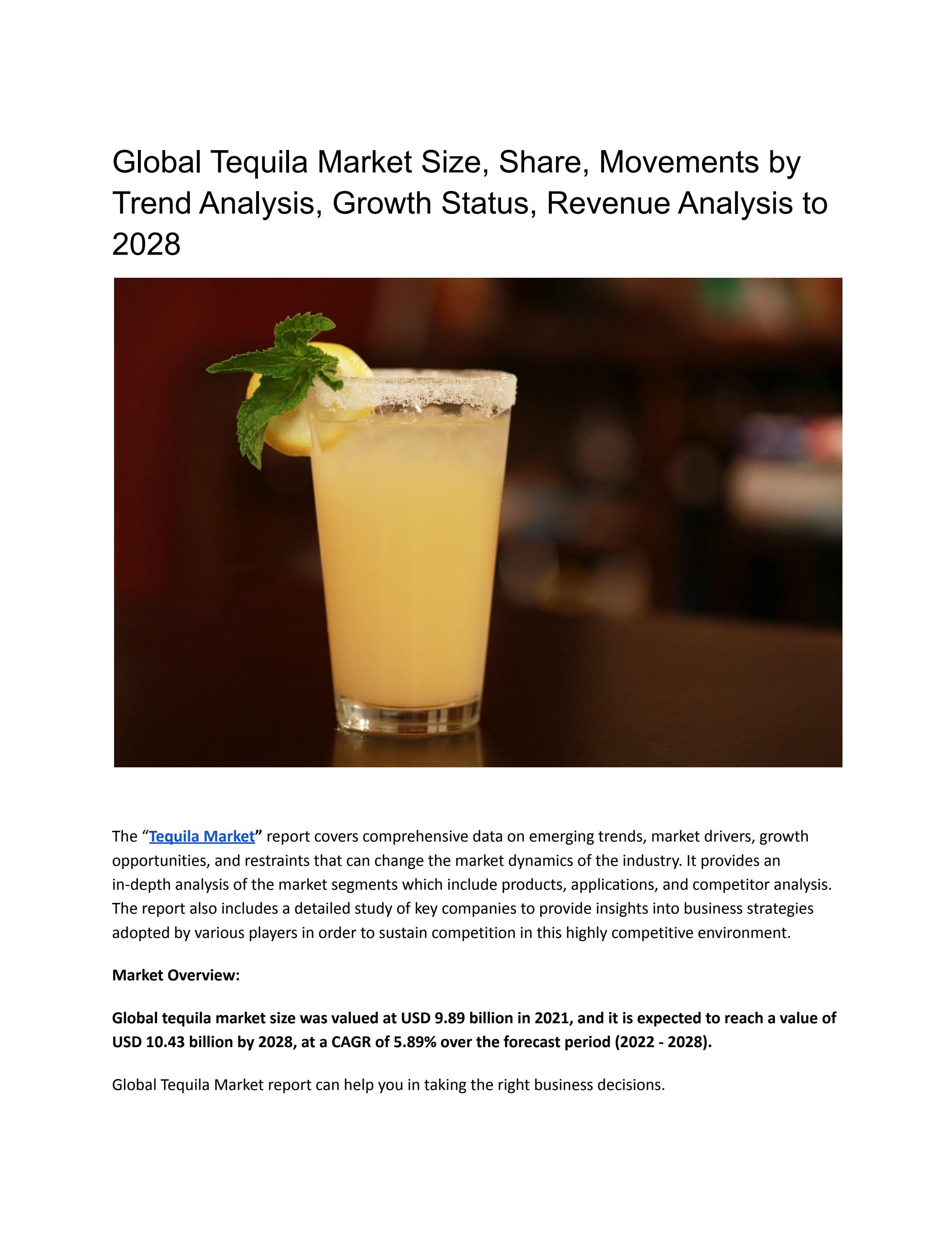 Is The Celebrity Tequila Boom Over? A Market Analysis Is The Celebrity Tequila Boom Over? A Market Analysis