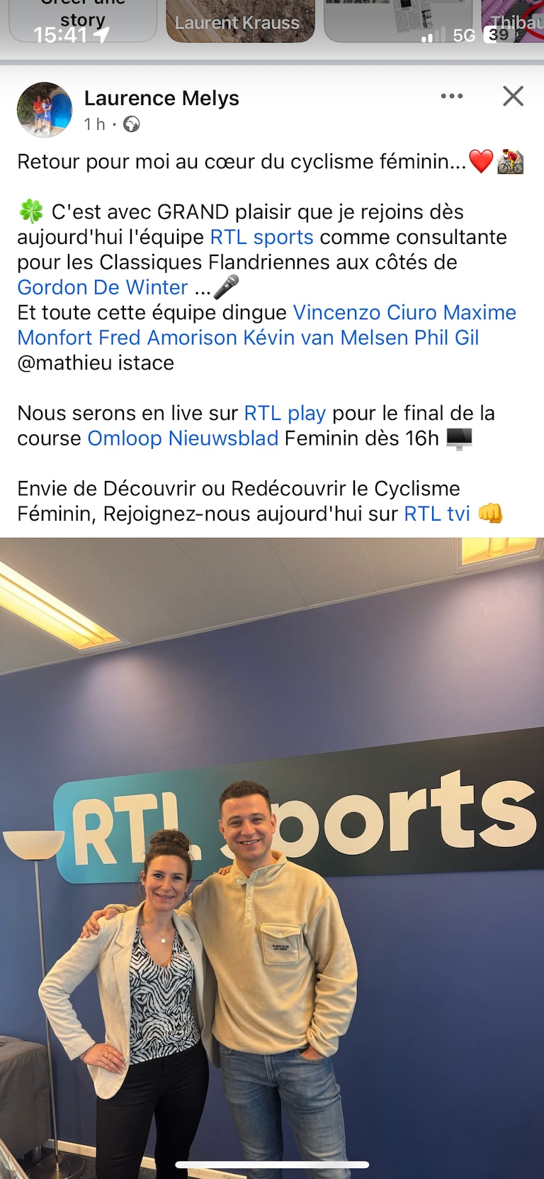 L'expertise De Laurence Melys: Un Regard Féminin Sur Le Cyclisme (RTL) L'expertise De Laurence Melys: Un Regard Féminin Sur Le Cyclisme (RTL)