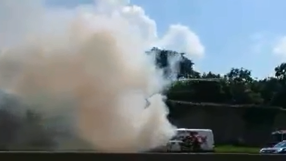 Lancaster County FedEx Truck Catches Fire On Route 283 Lancaster County FedEx Truck Catches Fire On Route 283