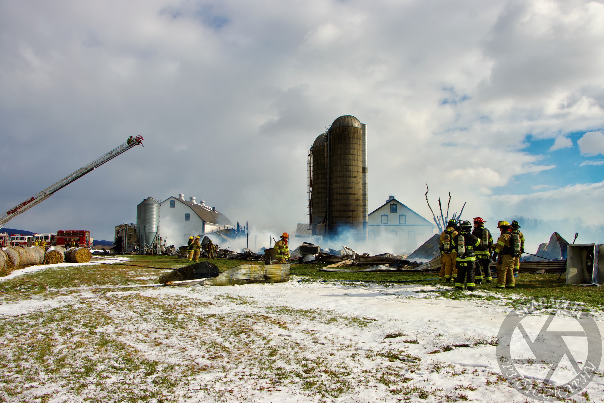 Large Chicken Barn Fire In Franklin County, Pennsylvania Large Chicken Barn Fire In Franklin County, Pennsylvania