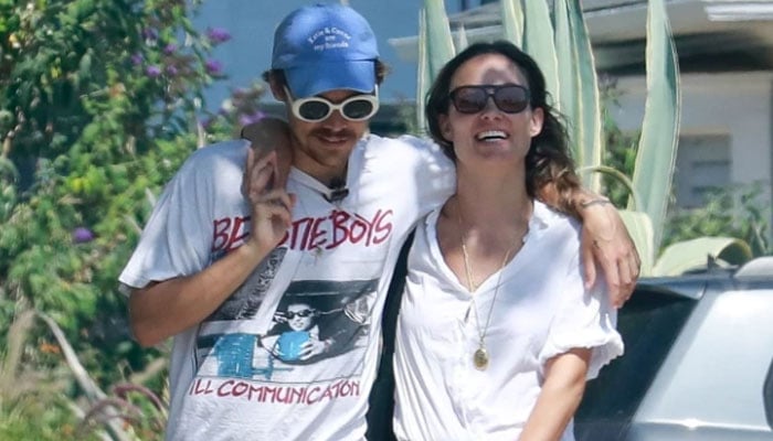 London Outing: Harry Styles Sports A 70s Stache London Outing: Harry Styles Sports A 70s Stache