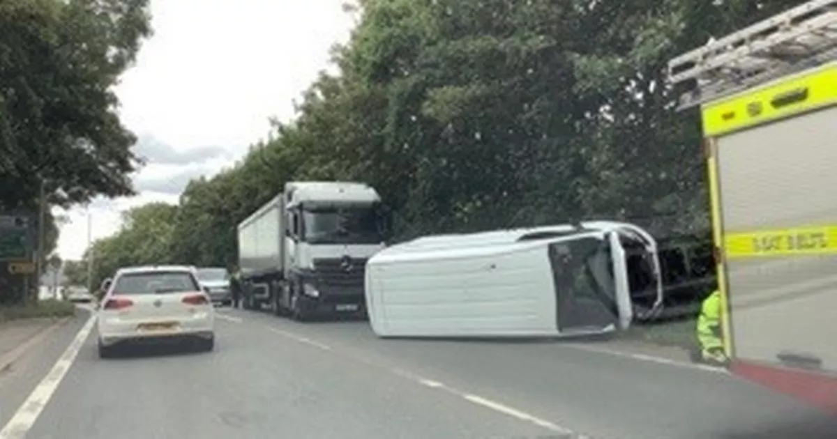 M6 Traffic Chaos: Van Overturns, Causing Significant Delays M6 Traffic Chaos: Van Overturns, Causing Significant Delays