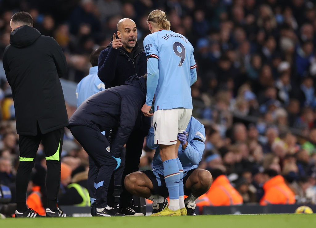 Man City Mascot Hospitalized With Whiplash Following Incident With Erling Haaland Man City Mascot Hospitalized With Whiplash Following Incident With Erling Haaland