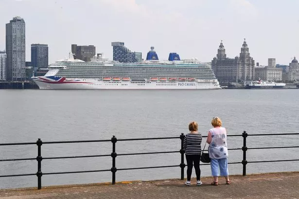 Massive Cruise Ship Docks In Liverpool Today Massive Cruise Ship Docks In Liverpool Today