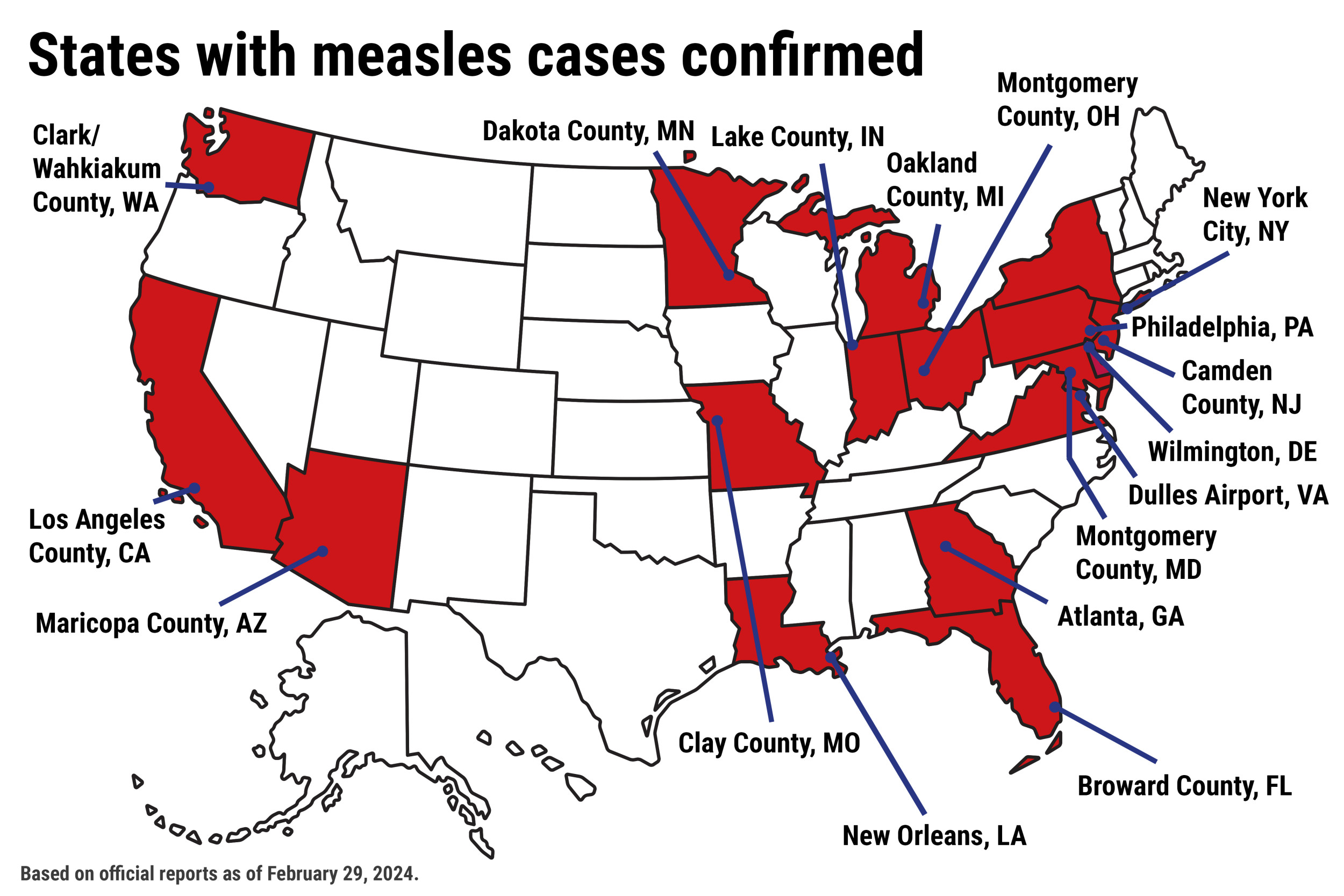 Measles Cases Rising: Where The Outbreak Is Affecting The U.S. Measles Cases Rising: Where The Outbreak Is Affecting The U.S.
