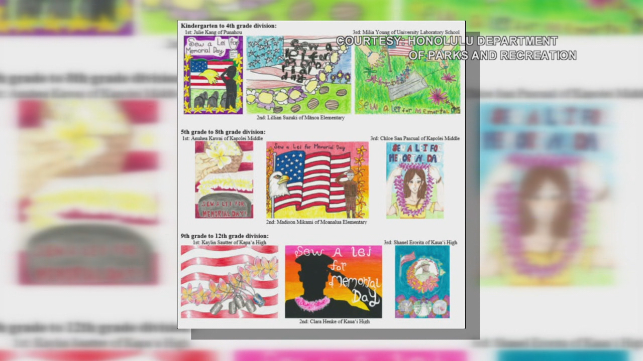 Memorial Day Poster Contest: Celebrating Hawaii Keiki's Artistic Abilities With Lei Designs Memorial Day Poster Contest: Celebrating Hawaii Keiki's Artistic Abilities With Lei Designs