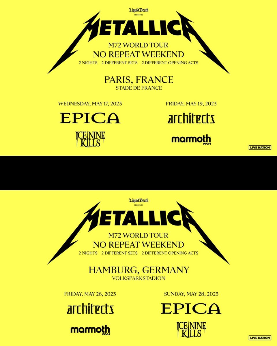 Metallica To Play Two Nights At Dublin's Aviva Stadium In 2026 Metallica To Play Two Nights At Dublin's Aviva Stadium In 2026