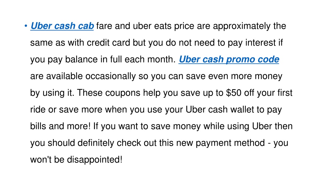 Navigating Uber's New Cash-Only Auto Service Option Navigating Uber's New Cash-Only Auto Service Option