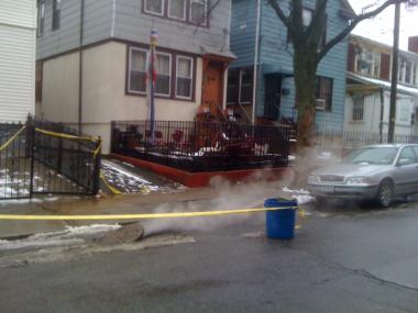 Near-Miss: Woman And Children Evade Manhole Blast Near-Miss: Woman And Children Evade Manhole Blast