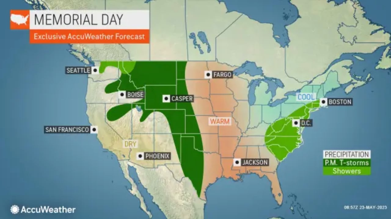 New York City Memorial Day Weekend: Weather Forecast And Rain Probability New York City Memorial Day Weekend: Weather Forecast And Rain Probability