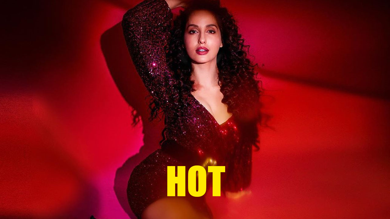 Nora Fatehi Sizzles In Red Bikini On Beach Vacation Nora Fatehi Sizzles In Red Bikini On Beach Vacation