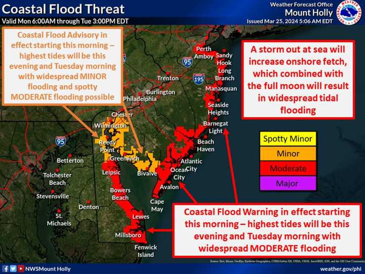Pennsylvania Coastal Flood Warning: Southeast Region Wednesday Pennsylvania Coastal Flood Warning: Southeast Region Wednesday