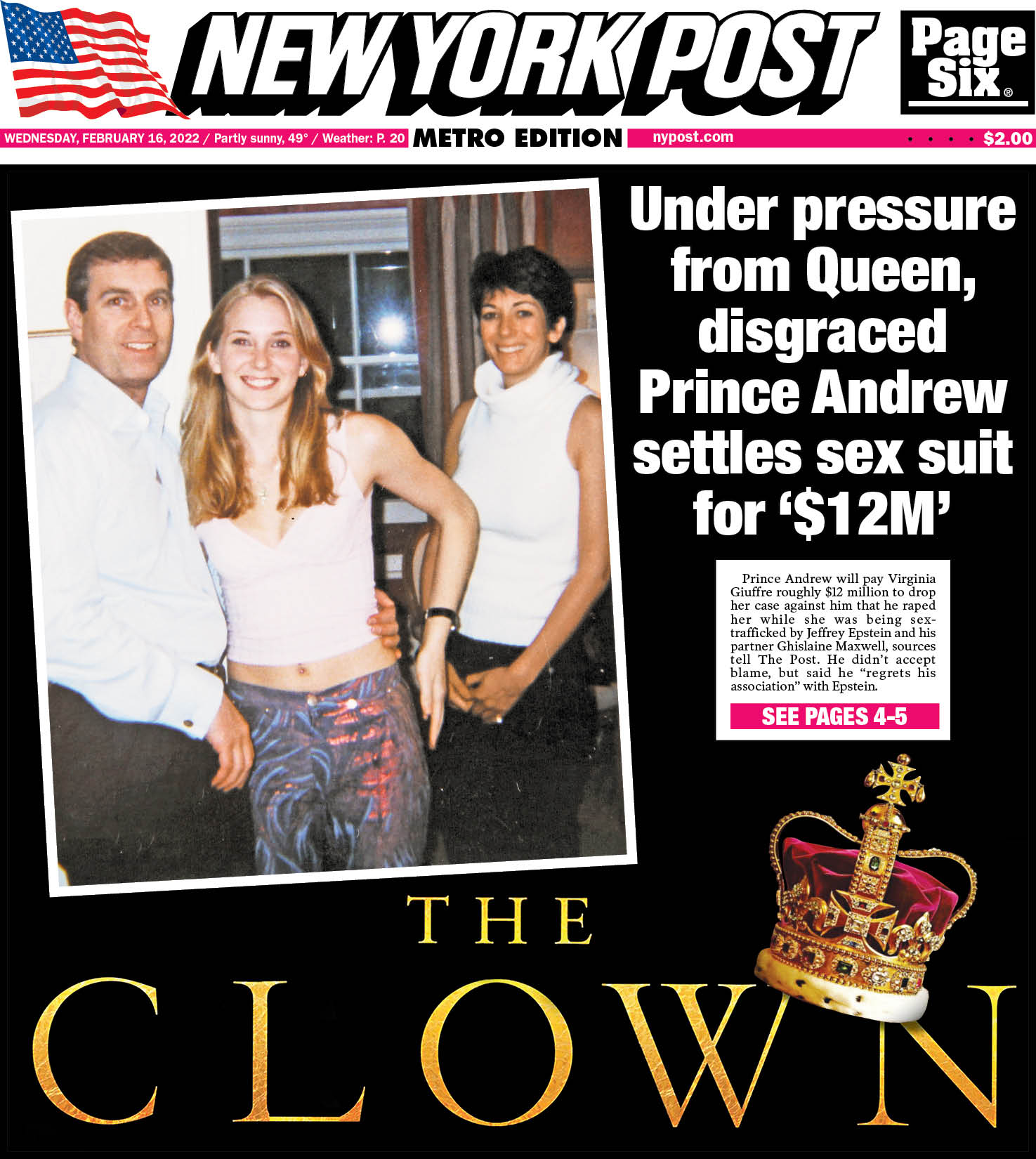 Prince Andrew Accuser Virginia Giuffre In Car Crash, Reports Four Days To Live Prince Andrew Accuser Virginia Giuffre In Car Crash, Reports Four Days To Live