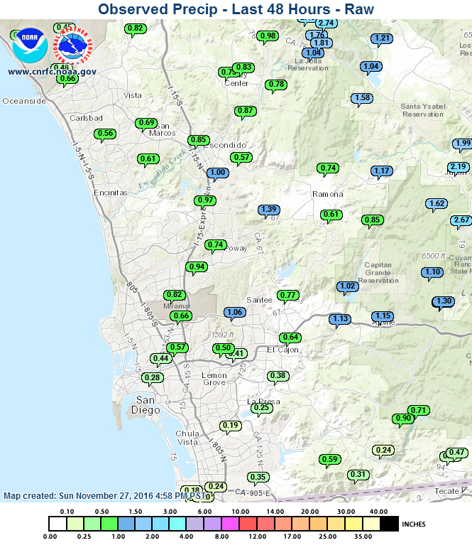 San Diego Rain Totals: CBS8.com's Latest Update San Diego Rain Totals: CBS8.com's Latest Update