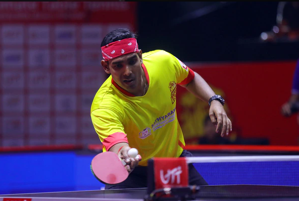 Snehit Suravajjula Defeats Sharath Kamal In WTT Contender Chennai 2025 Snehit Suravajjula Defeats Sharath Kamal In WTT Contender Chennai 2025