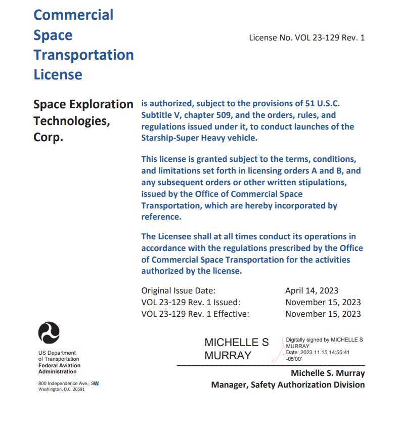SpaceX Starship Launch: FAA Issues Flight Restrictions