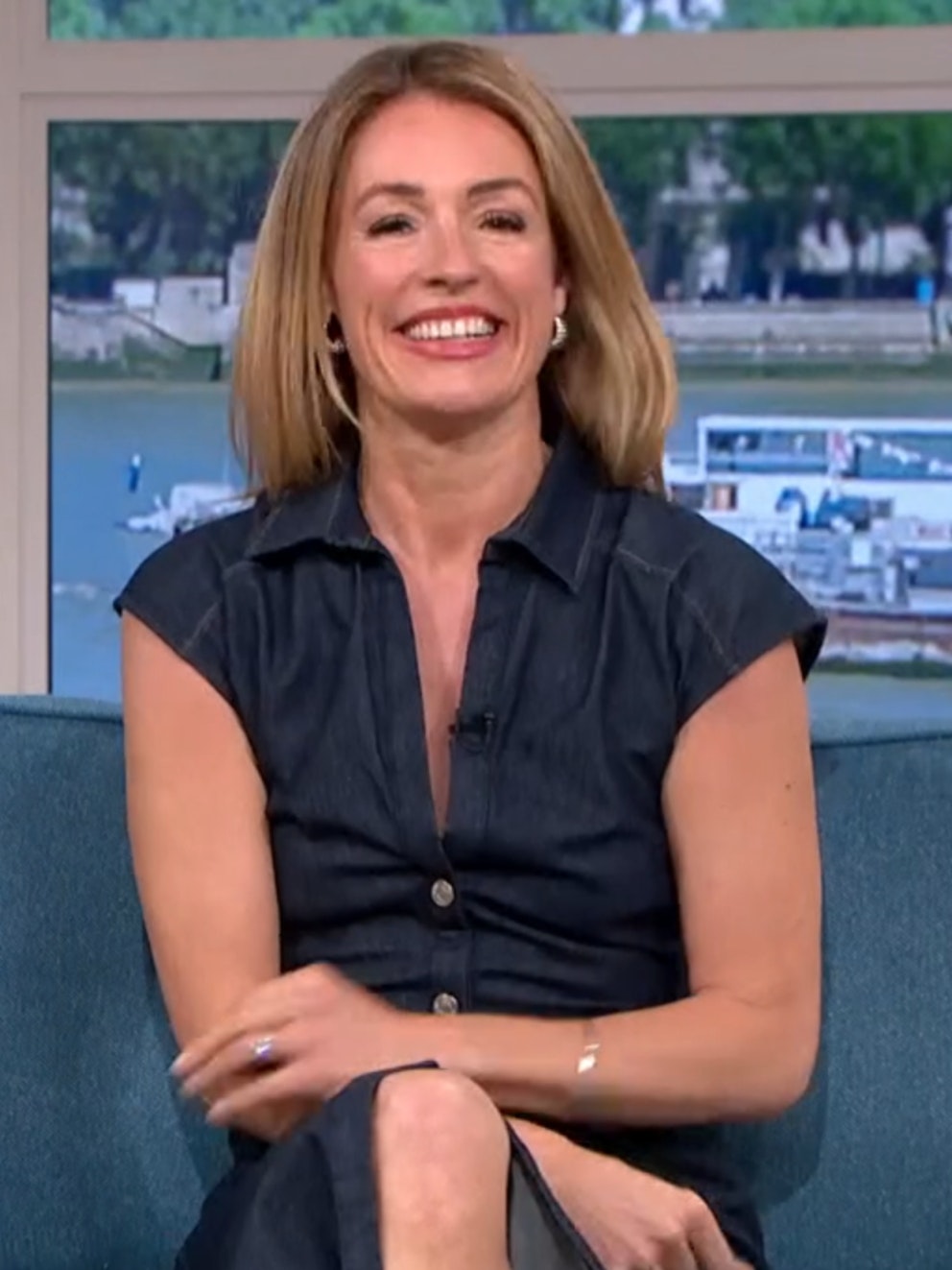 This Morning Host Cat Deeley Shows Off Figure In Black Swimsuit This Morning Host Cat Deeley Shows Off Figure In Black Swimsuit
