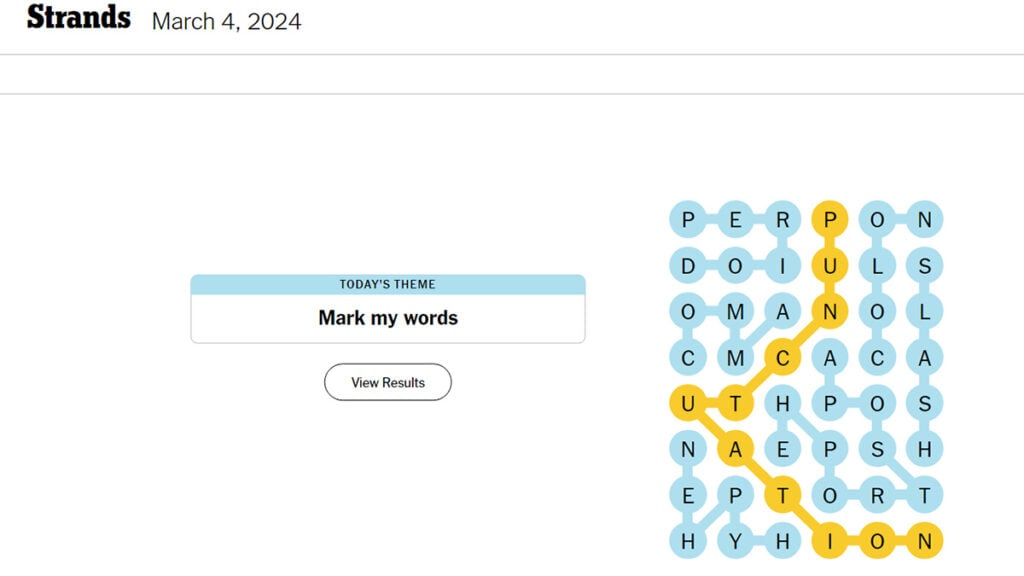 Thursday, April 10th NYT Strands Answers (Game #403) Thursday, April 10th NYT Strands Answers (Game #403)
