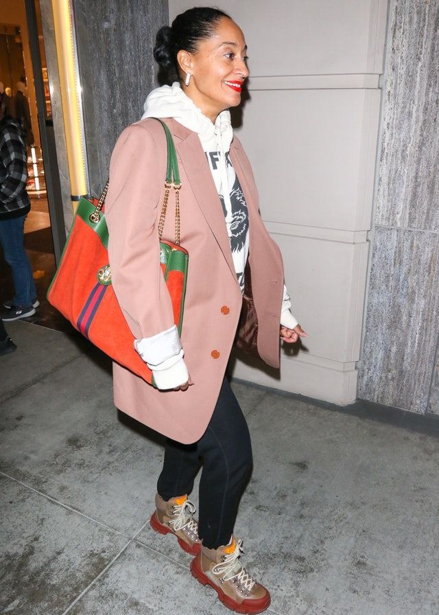 Tracee Ellis Ross's Stunning Liquid Leather Dress Transformation Tracee Ellis Ross's Stunning Liquid Leather Dress Transformation