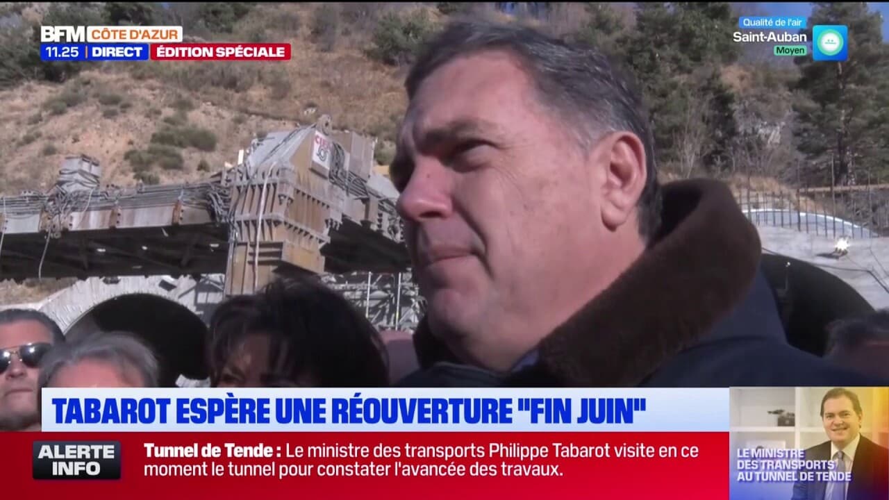 Tunnel De Tende : Ouverture Prévue En Juin Selon Le Ministre Tabarot Tunnel De Tende : Ouverture Prévue En Juin Selon Le Ministre Tabarot