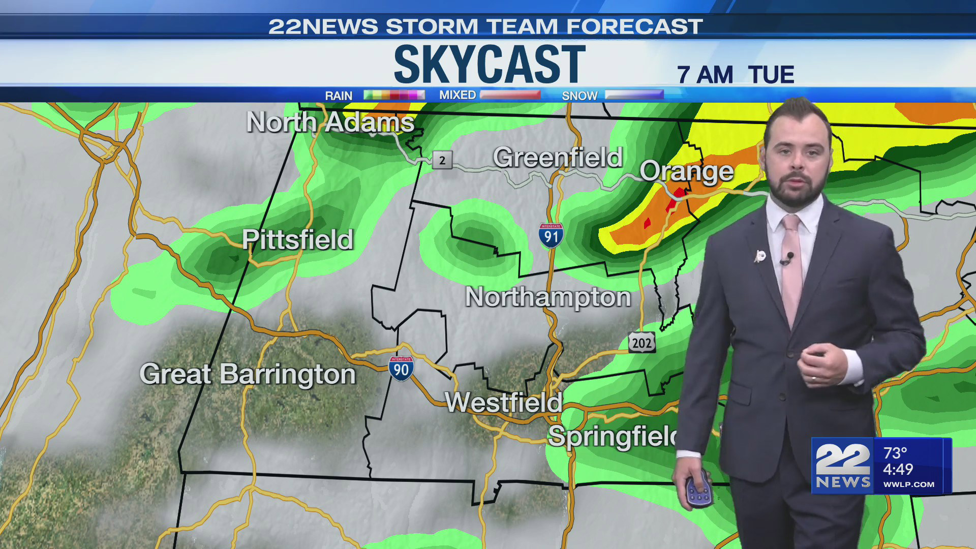 Wind Advisory And Snow: Tuesday's Weather Forecast Wind Advisory And Snow: Tuesday's Weather Forecast