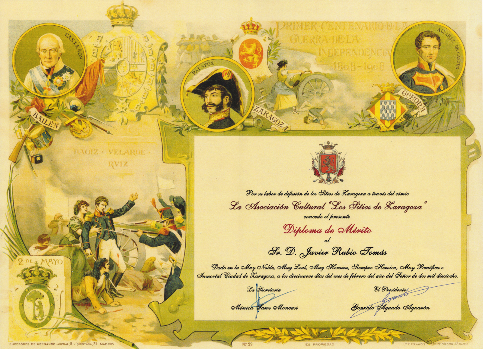 Zaragoza: Diploma Europeo Por La Difusión De Su Patrimonio Zaragoza: Diploma Europeo Por La Difusión De Su Patrimonio