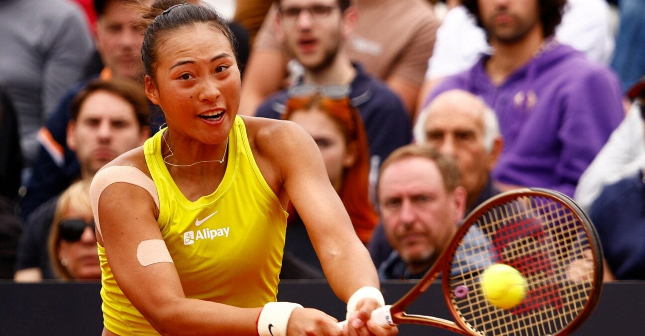 Zheng Qinwen's Semifinal Showing At The Italian Open Zheng Qinwen's Semifinal Showing At The Italian Open